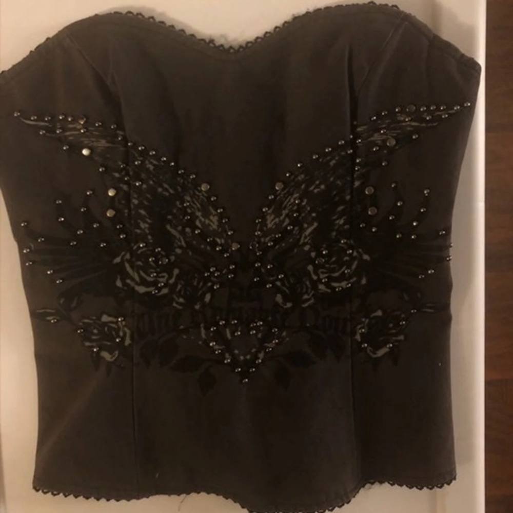 Guess studded crop top